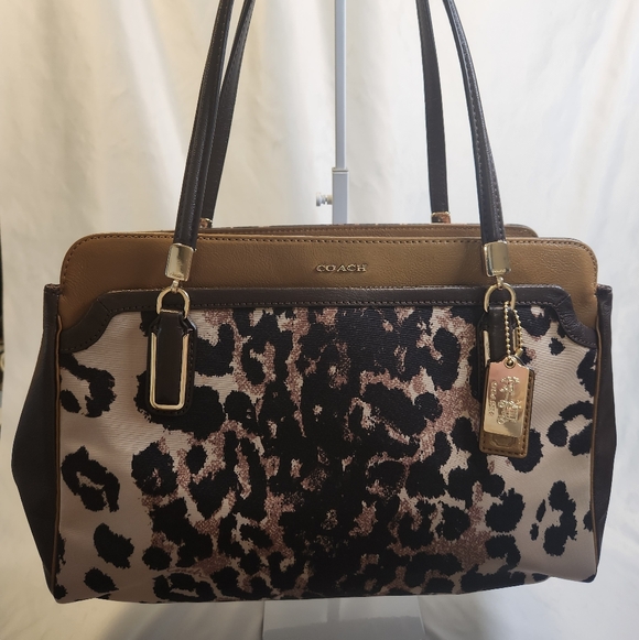 Coach Madison Kimberly Carryall in Ocelot Print - Picture 1 of 14